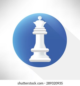 Chess symbol,flat icon,clean vector