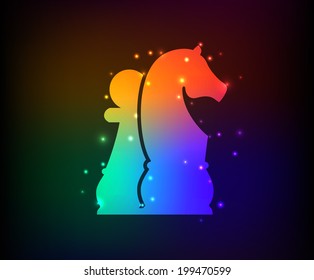 Chess symbol,Rainbow vector