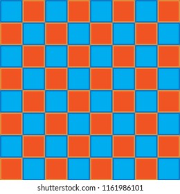 Chess table blue orange competition lika design board