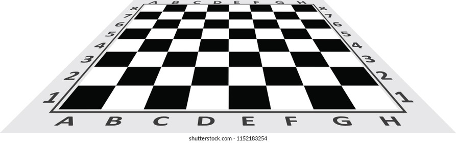 Chess table. vector illustration