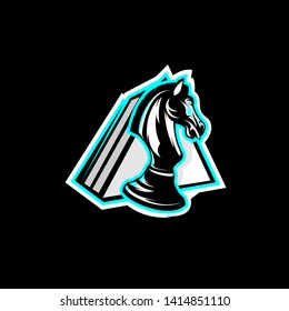 chess team club initial mascot logo