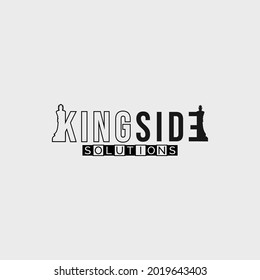Chess Theme Modern Logo Design 
