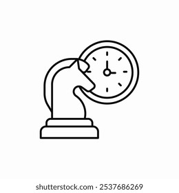 chess time icon sign vector