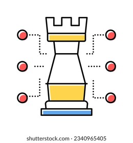 chess tour characteristic color icon vector. chess tour characteristic sign. isolated symbol illustration