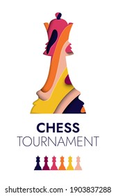 Chess  tournament, checkmate strategy sport championship game posters. Vector chess club cup for beginners and professional players