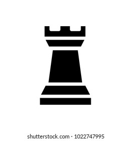 chess tower vector icon
