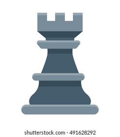 Chess Tower Vector Icon