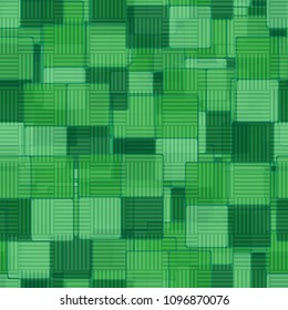 A chess transparent grid consisting of strips covers a seamless camouflage pattern of squares.