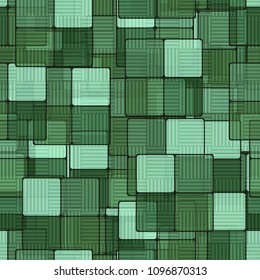 A chess transparent grid consisting of strips covers a seamless camouflage pattern of squares.