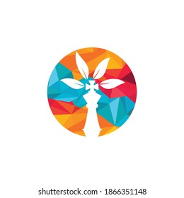 Chess tree vector logo design. Nature green strategy logo concept.