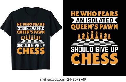 Chess T-Shirt Design, Gaming T shirt Design, Gaming Design with chess board Design