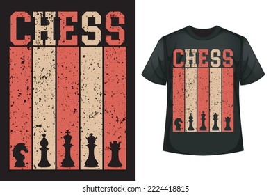 Chess - Chess t-shirt design template