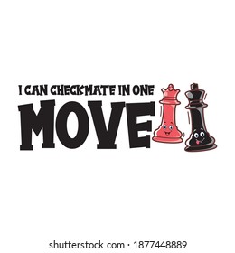 Chess T-Shirt Design. Vector Illustration 