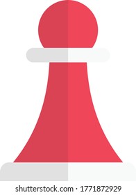 chess vector flat color icon 