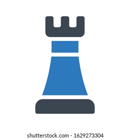chess vector glyph color icon 