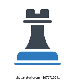 chess vector glyph color icon 