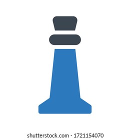 icono de color de glifo vectorial de ajedrez 