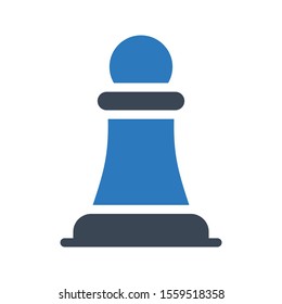 chess vector glyph colour icon 