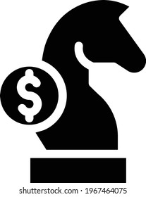 chess vector glyph flat icon