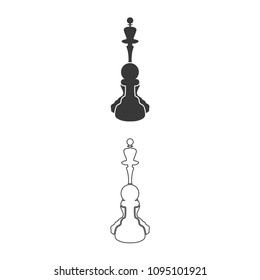 Chess vector  icon.