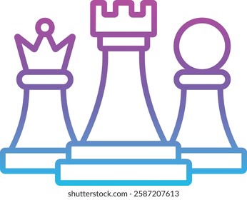 Chess vector icon. Can be used for printing, mobile and web applications.
