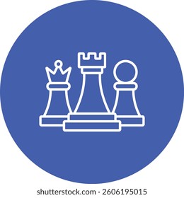 Chess vector icon. Can be used for printing, mobile and web applications.