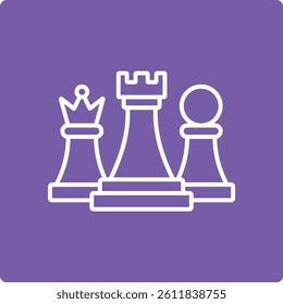 Chess vector icon. Can be used for printing, mobile and web applications.