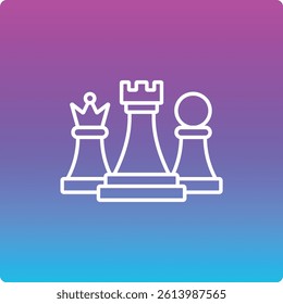 Chess vector icon. Can be used for printing, mobile and web applications.