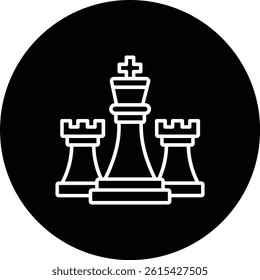 Chess vector icon. Can be used for printing, mobile and web applications.