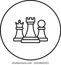 Chess vector icon. Can be used for printing, mobile and web applications.