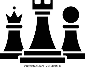Chess vector icon. Can be used for printing, mobile and web applications.