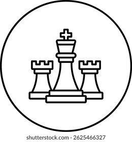 Chess vector icon. Can be used for printing, mobile and web applications.