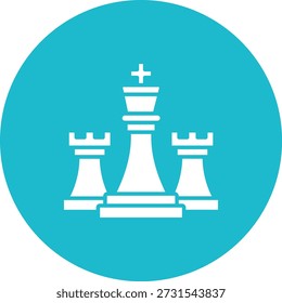 Icono de Vector de ajedrez. Se puede utilizar para aplicaciones de impresión, móviles y de Web.