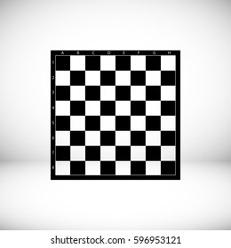 Empty Chess Board Isolated On White Stock Photo (Edit Now) 80997043