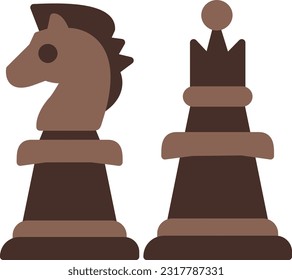 Chess Vector Icon Flat Style
