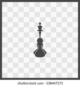 Chess vector icon. Isolated illustration. Business picture.