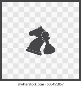 Chess vector icon. Isolated illustration. Business picture.