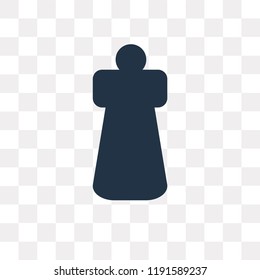 Chess vector icon isolated on transparent background, Chess transparency concept can be used web and mobile