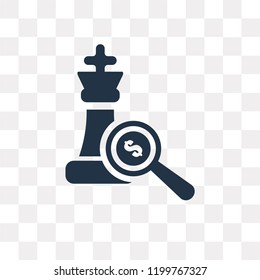 Chess vector icon isolated on transparent background, Chess transparency concept can be used web and mobile