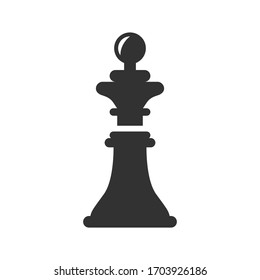 Chess vector icon on white background