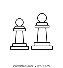 Schachvektorsymbol, das leicht geändert oder bearbeitet werden kann
