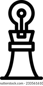 chess Vector illustration on a transparent background.Premium quality symmbols.Stroke vector icon for concept and graphic design. 
