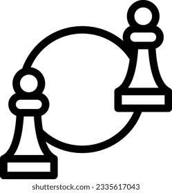 chess Vector illustration on a transparent background.Premium quality symmbols.Stroke vector icon for concept and graphic design. 
