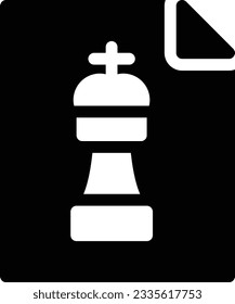 ilustración del vector de ajedrez en un fondo transparente.Símbolos de calidad premium.Icono vector glifos para el diseño de concepto y gráfico.