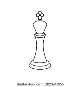 Chess. Vector illustration of a chess pawn. Kings, queens, rooks, ministers, horses and pawns. Isolated on a blank background, editable and changeable.