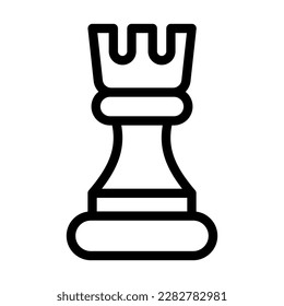 Chess Vector Line Icon Design