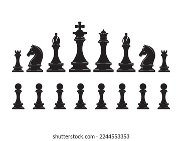 Chess vector For Print, Chess vector Clipart, Chess vector Illustration