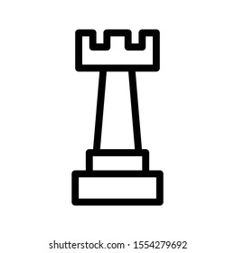 chess vector thin line icon