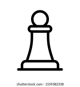 chess vector thin line icon 