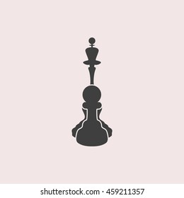 Chess web icon. Isolated illustration